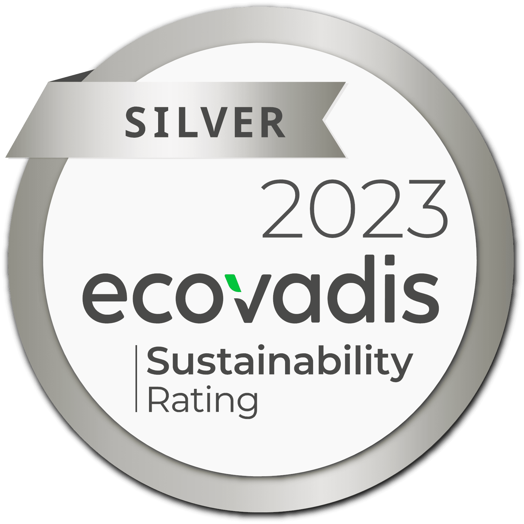 Silber-Medaille EcoVadis 2023 für Nachhaltigkeitsleistungen logo